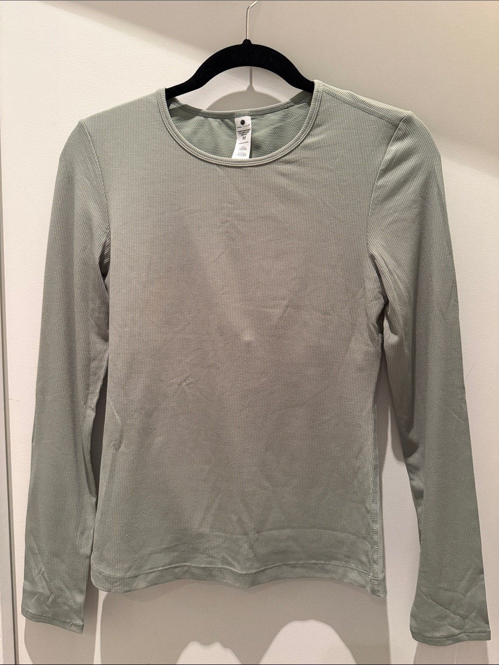 Yogalicious Long Sleeve Crewneck Top - Sage Green